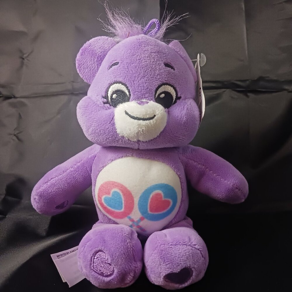 Care Bears Share Bear Plush Stuffed Animal Toy 2020 10" Purple Lollipops
